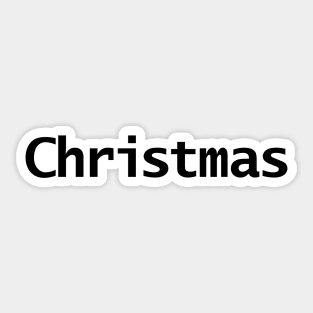 Christmas Minimal Text Typography Sticker